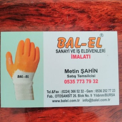 Balel Sanayi Ve İş Eldiven İmalatcısı Bursa