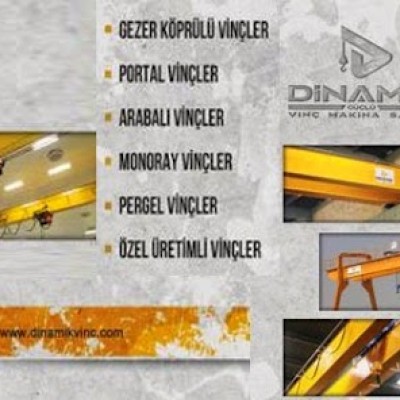 Dinamik Vinç Sistemleri İmalatı Ve Satışı - Portal Vinç, Köprülü Tavan Vinci